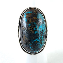 Load image into Gallery viewer, Large Bisbee Ring&lt;br&gt;By Perry Shorty&lt;br&gt;Size: 8.5
