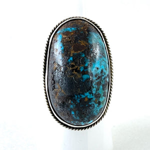 Large Bisbee Ring<br>By Perry Shorty<br>Size: 8.5