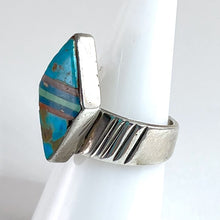 Load image into Gallery viewer, Inlay Ring&lt;br&gt;By Abraham Begay&lt;br&gt;Size: 7.5
