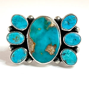 Blue Gem Butterfly Ring<br>By Fritson Toledo<br>Size: 8