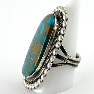 Bold Blue Gem Ring<br>By Rick Martinez<br>Size: 10