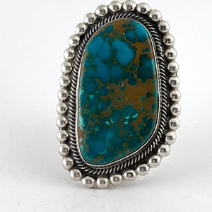 Bold Blue Gem Ring<br>By Rick Martinez<br>Size: 10