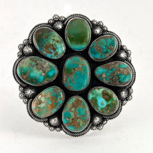 Load image into Gallery viewer, HUGE Flower Ring&lt;br&gt;By Reada Begay&lt;br&gt;Size: 10
