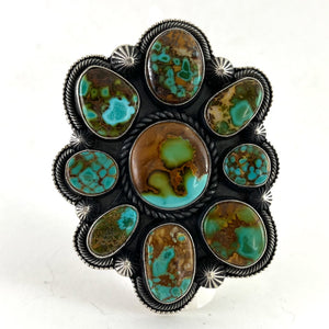 Big Royston Turquoise Ring<br>By Reada Begay<br>Size: 10