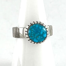 Load image into Gallery viewer, Kingman Turquoise Ring&lt;br&gt;By Craig Agoodie&lt;br&gt;Size: 8
