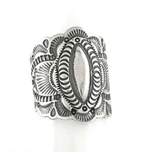 Load image into Gallery viewer, Stamped Silver Band Ring<br>Size: 9
