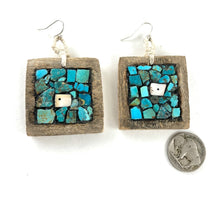Load image into Gallery viewer, Traditional Hopi Earrings&lt;br&gt;By Manuel Chavarria Jr.
