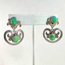 Load image into Gallery viewer, Carico Lake Turquoise Earrings&lt;br&gt;By Mona Van Riper
