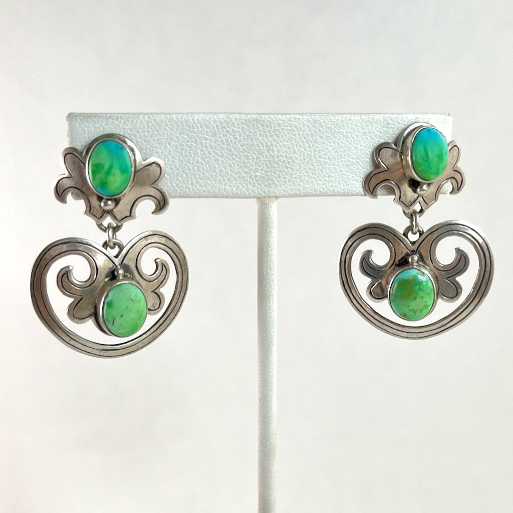 Carico Lake Turquoise Earrings<br>By Mona Van Riper