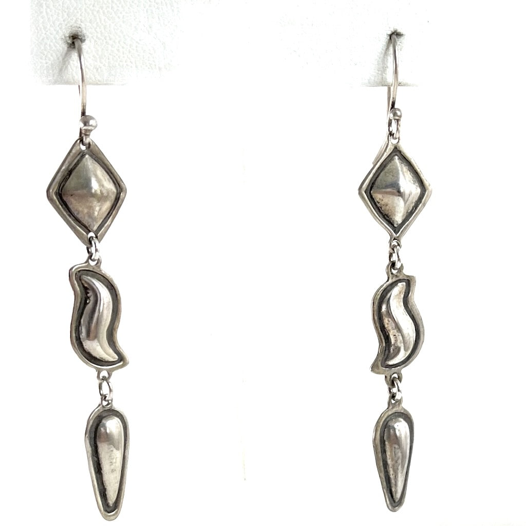 Repousse Earrings<br>By Thomas Jim