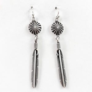 Sleek Feather Earrings<br>By Elgin Tom