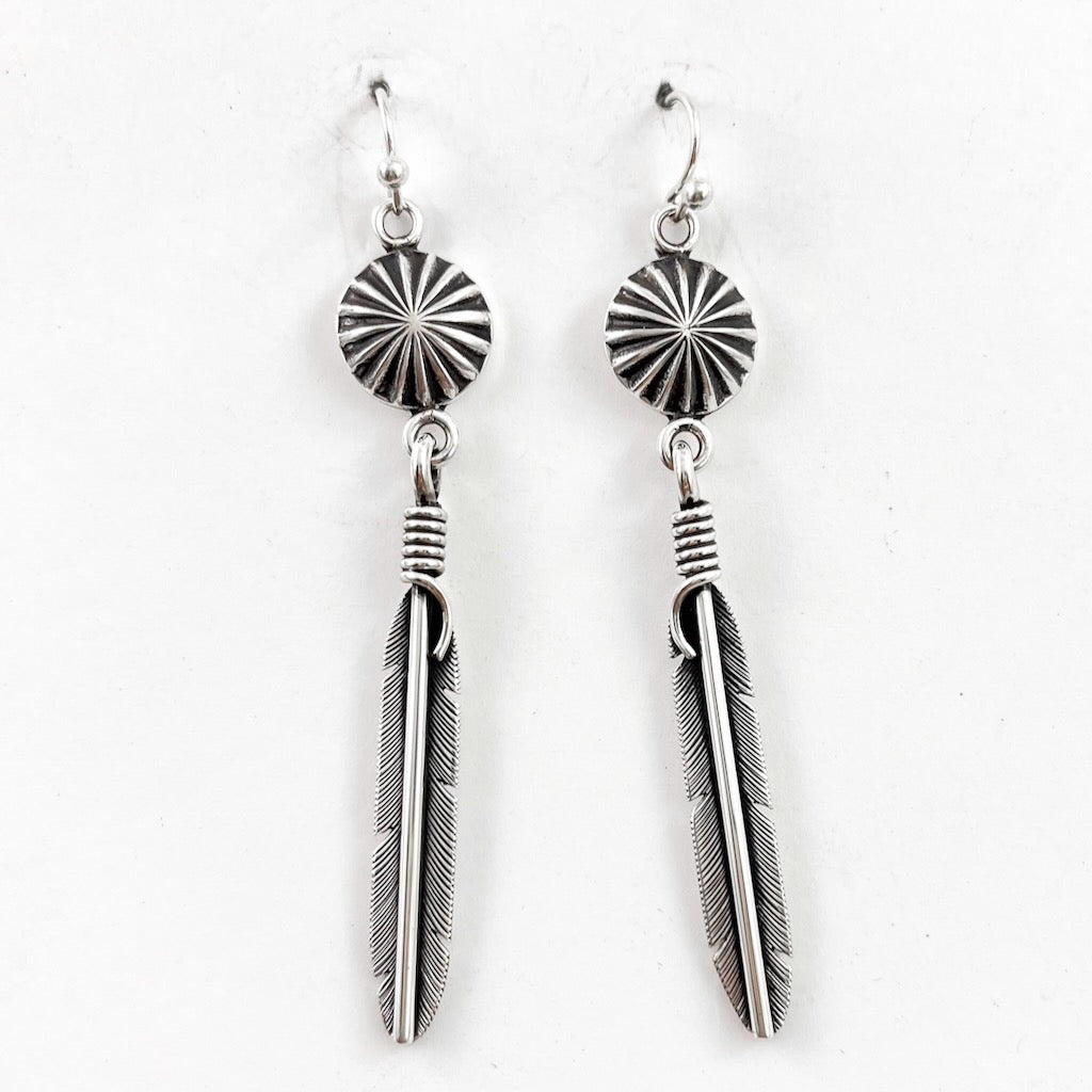 Sleek Feather Earrings<br>By Elgin Tom
