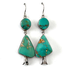 Load image into Gallery viewer, Royston Turquoise Earrings&lt;br&gt;By Joe Piaso Jr.
