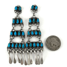 Load image into Gallery viewer, Vintage Zuni Ladder Earrings
