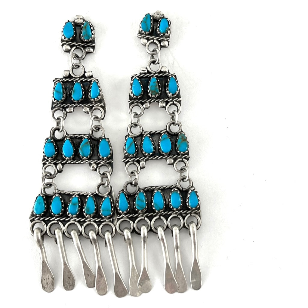Vintage Zuni Ladder Earrings