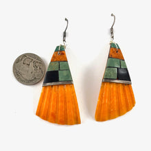 Load image into Gallery viewer, Festive Inlaid Shell Earrings
