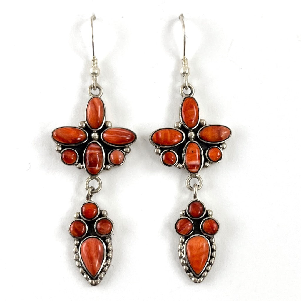 Russet Spiny Oyster Earrings