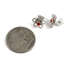 Load image into Gallery viewer, Coral Flower Power Studs&lt;br&gt;By Sylvia Chee
