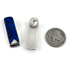 Load image into Gallery viewer, Lapis &amp; Jet Earrings
