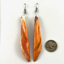 Load image into Gallery viewer, Long Spiny Oyster Earrings
