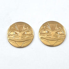 Load image into Gallery viewer, 14kt Gold Bear Earrings<br>By James McGuire
