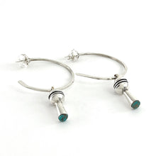 Load image into Gallery viewer, Chic Hoops With Turquoise<br>By Nanibaa Beck
