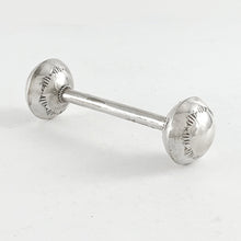 Load image into Gallery viewer, Small Silver Baby Rattle&lt;br&gt;By Monica Smith
