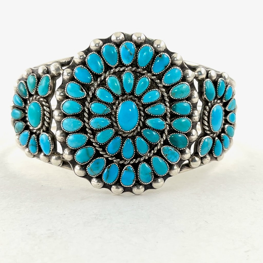 Exquisite Vintage Zuni Cluster Bracelet – Vicki Turbeville