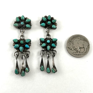 Vintage Zuni Petitpoint Earrings
