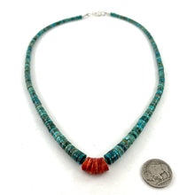 Load image into Gallery viewer, Turquoise Choker&lt;br&gt;By Helen Tsosie
