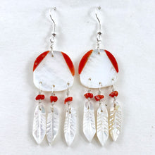 Load image into Gallery viewer, Light  &amp; Pretty Feather Dangles
