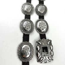 Load image into Gallery viewer, Vintage All Silver Concho Belt
