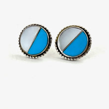 Load image into Gallery viewer, Vintage Zuni Two Toned Studs
