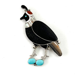 Quail Pin<br>By Paul Peyketewa Jr.