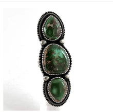 Load image into Gallery viewer, Big Royston Three Stone<br>By Nelvin Burbank<br>Size: 10
