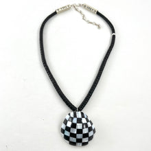 Load image into Gallery viewer, Handmade Jet Beads With Checkerboard&lt;br&gt;By Cheyenne Grabiec
