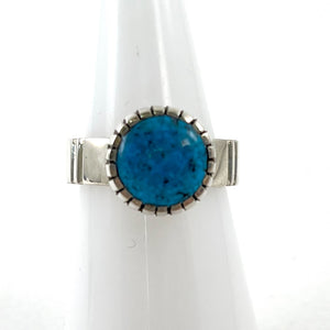 Kingman Turquoise Ring<br>By Craig Agoodie<br>Size: 6.5