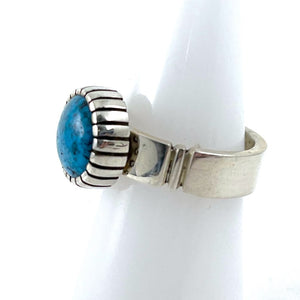 Kingman Turquoise Ring<br>By Craig Agoodie<br>Size: 6.5