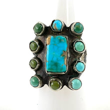 Load image into Gallery viewer, Vintage Square Satellite Ring&lt;br&gt;Size: 6.5
