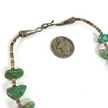 Load image into Gallery viewer, Vintage Turquoise  Nugget Necklace
