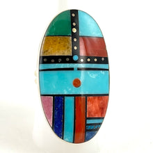 Load image into Gallery viewer, Kachina Ring&lt;br&gt;By Jimmie Harrison&lt;br&gt;Size: 9
