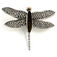 Load image into Gallery viewer, Amber Dragonfly Pendant&lt;br&gt;By Kevin Yazzie
