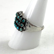 Load image into Gallery viewer, Vintage Three Row Zuni Ring&lt;br&gt;Size: 10

