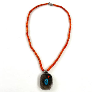 Coral & Kingman Necklace<br>By Pat Bedoni