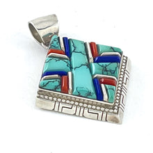 Load image into Gallery viewer, Solid Inlay Pendant&lt;br&gt;By Alvin Tyler Begay
