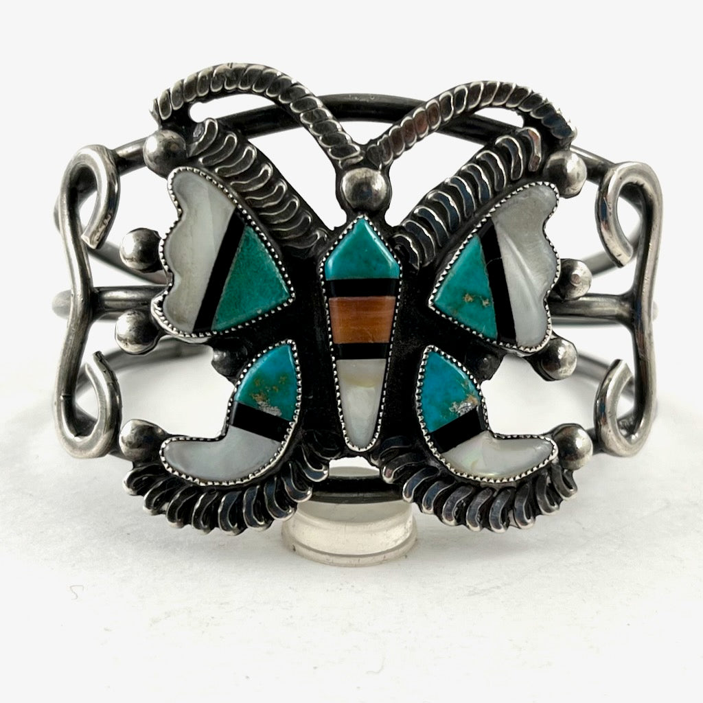 Vintage Zuni Butterfly Bracelet