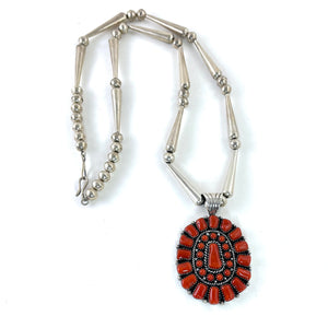 Coral Cluster Pendant<br>By Mary Marie Yazzie