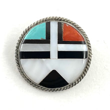Load image into Gallery viewer, Vintage Zuni Sunface Pin
