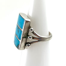 Load image into Gallery viewer, Vintage Zuni Blue Gem Ring&lt;br&gt;Size: 6
