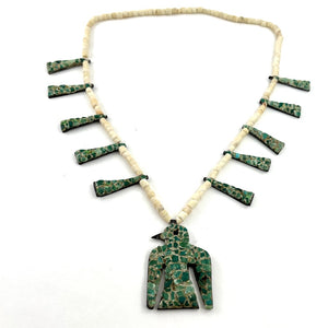 Early Battery Bird Necklace